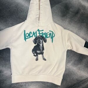 Zara Local Friend Hoodie with Dachshund Print Size 2 years old Like New Cond.